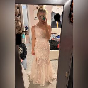 Sherri Hill Blush Pink Prom Dress